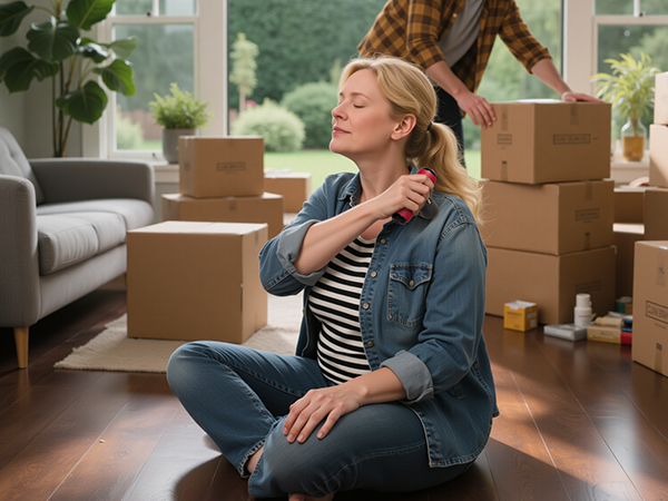 relieve shoulder pain from heavy bags - Q2 mini massager