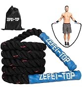 ZEFEI-TOP Jump Rope, 3.75 LB/2.65 LB Weighted Jump Rope for Fitness, Heavy Skipping Rope for Home...