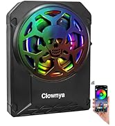 Clownya 10-Inch Slim Car Subwoofer, 1200W Underseat with LED Ambient Light, Individual Control fo...