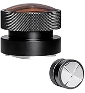 Ompellus 53mm Walnut Espresso Distributer, Gravity Adaptive Espresso Distribution Tool | Coffee L...