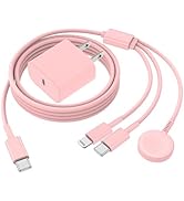 QZIIW Apple Watch Charger,Apple iWatch Magnetic Fast Charger to USB C Cable,3 in 1 Multi Charging...
