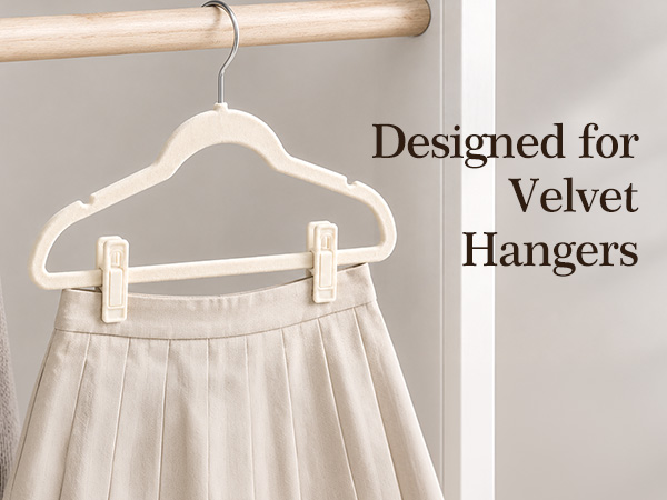 Velvet Hanger Clips