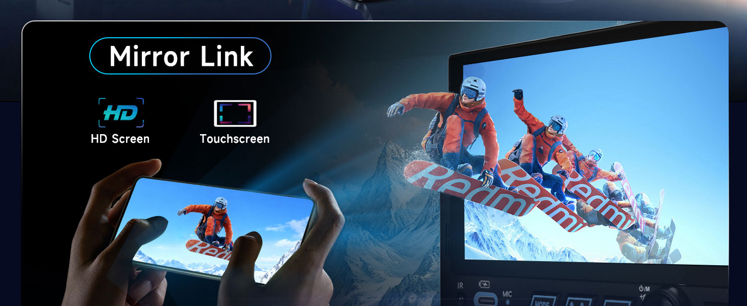 single din touch screen car stereo