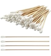 6 Inch Long Cotton Swabs,600pcs Cotton Swabs,Long Cotton Swabs with Wooden Handle,Great for Gun C...