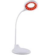 Finezeal 670nm Red Light Reading Lamp for Sleep- Zero Blue Light, Rechargeable Dimmable Portable ...