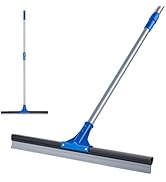 DSV Standard Professional Floor Scrubber Squeegee | Rubber Broom 75 cm (30”) Solid Natural Silico...