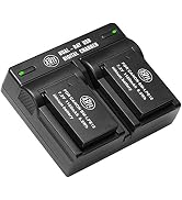 BM Premium 2-Pack of LP-E12 Batteries and USB Dual Battery Charger for Canon EOS-M, EOS M2, EOS M...