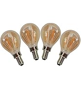 CTKcom G45 E12 Amber Antique LED Edison Bulbs, Vintage Antique Dimmable led Bulb 2 Watt 120V 2200...