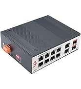 XikeStor 12 Port Gigabit PoE Switch, 8X 1G Ports &amp; 2X 1G RJ45 &amp; 2X 1G SFP, High Speed Network Swi...