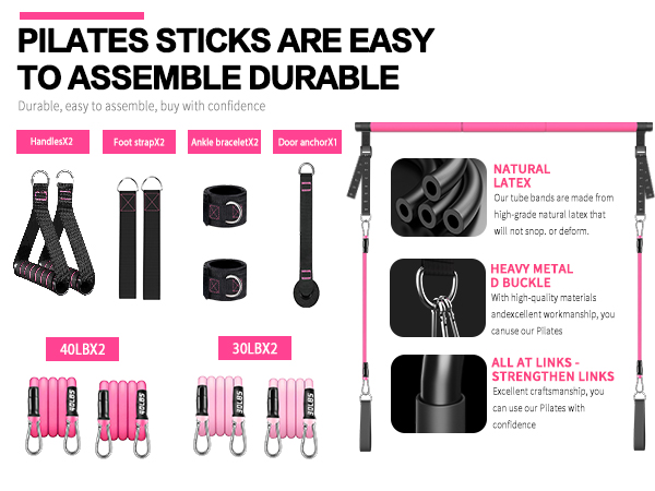 pilates bar kit for women,pilates workout sets for women,pilates equipment for home workouts