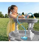 Aacabo Rechargeable Water Table Pump(Huge Water Output),Kids Sand Water Play Pump,whale-shaped de...