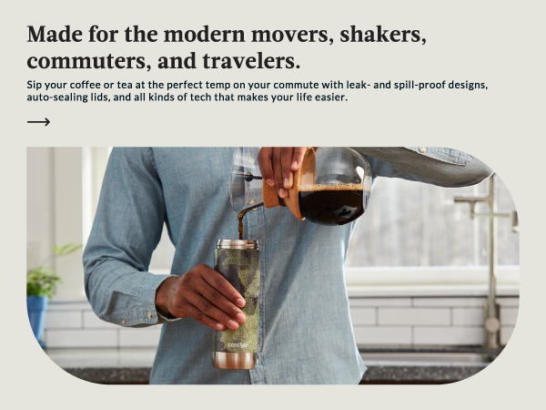 modern commute travel coffee pour hot cold home workday autoseal lid tea temp life easy clean nice