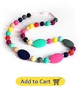 Chew Necklaces for Sensory Kids, Silicone Chewy Necklace Sensory for Biting Chewing Fidgeting, Se...