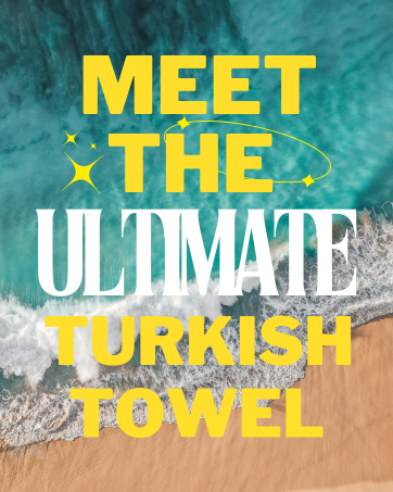 Meet the ultimate Turkish towel. Lightweight, absorbent, quick-dry, and soft.