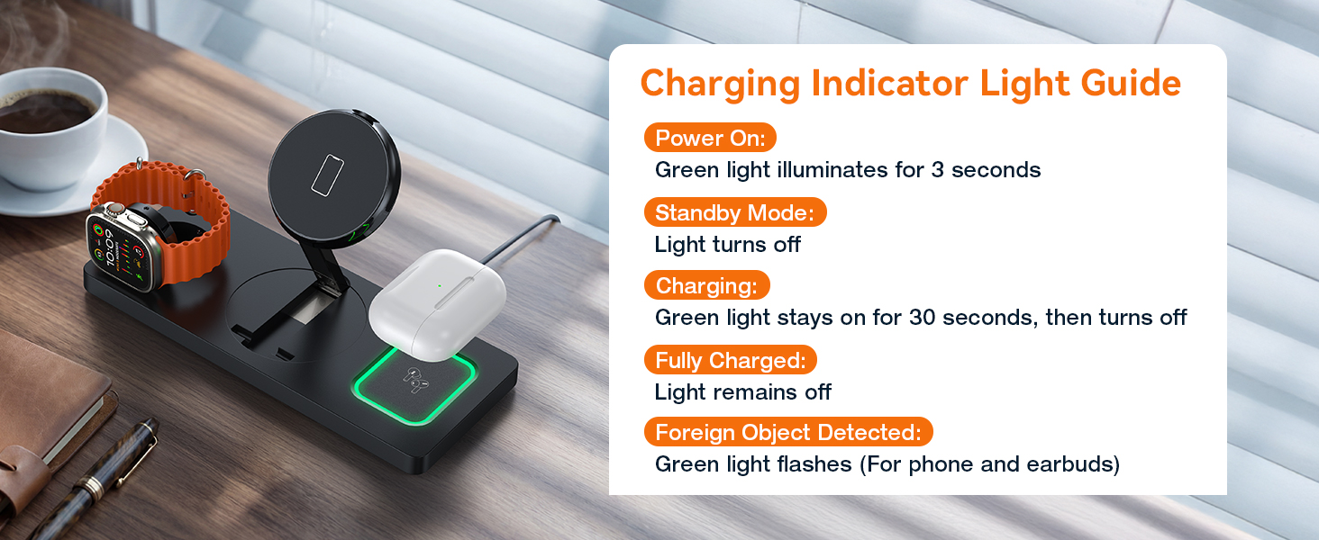 wireless charger wooden decor