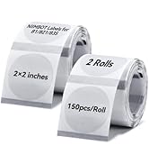 NIIMBOT 2 Rolls Labels for B1 B21 B3S K3, Thermal Printer Labels 2