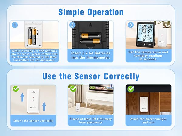 weather station with outdoor sensor