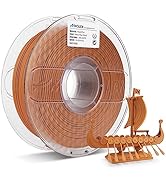 AMOLEN Yellow Pearwood PLA Filament 1.75mm, 3D Printer Wood Filament Add More Than 30% Real Wood ...