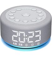Sound Machine Alarm Clock with Backup Battery