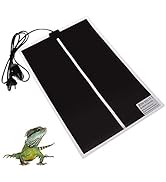 KABASI Reptile Heating Pad, 14W / 20W Waterproof Reptile Heat Pad Under Tank Terrarium with Tempe...