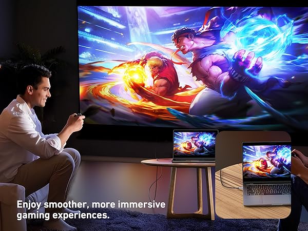 BENFEI Bidirectional USB C to DisplayPort 1.4 Cable 6FT, Support 8K@60Hz 4K@240Hz