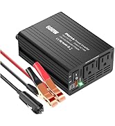 [Updated] 600W Power Inverter for Vehicles 12v to 110v, Dual DC to AC Car Inverters Converter Car...