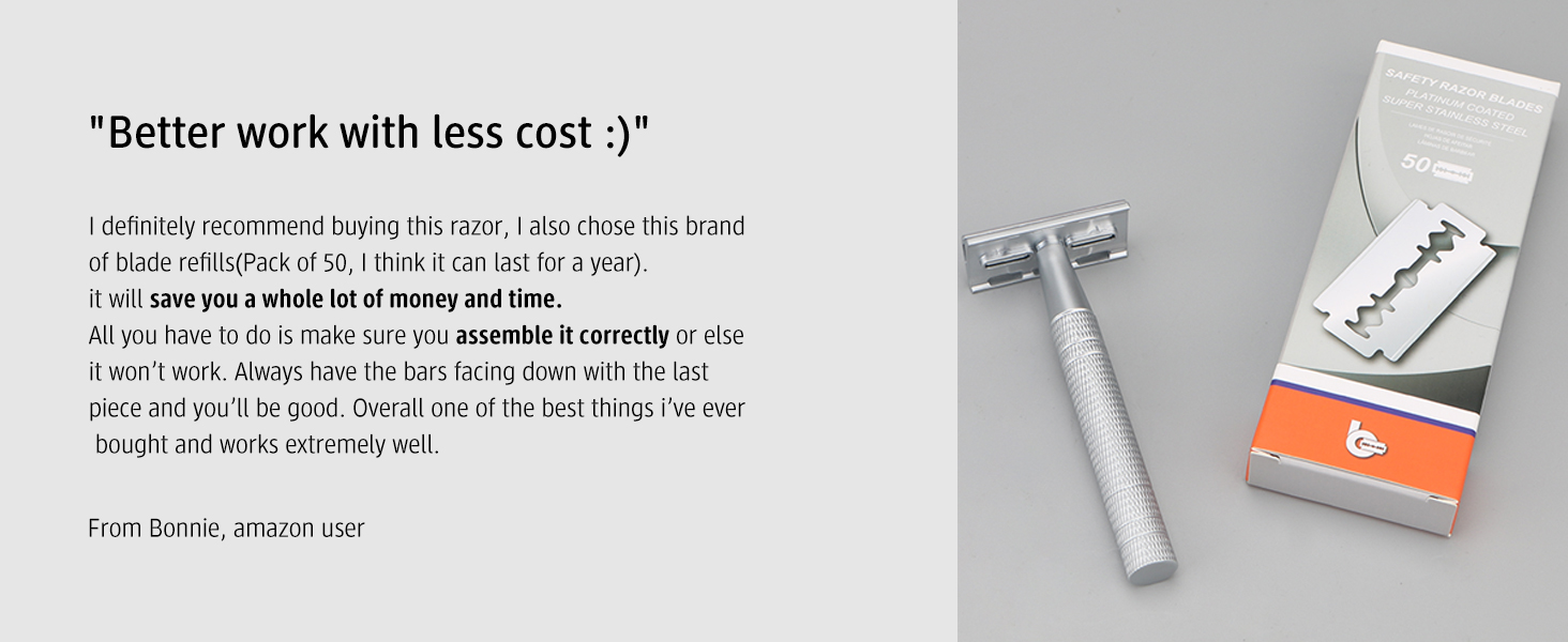 safety razor single blade razor double edge razor reusable metal 1 one blade razor