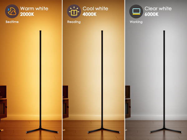 RGB LED Corner Lamp with Remote Control