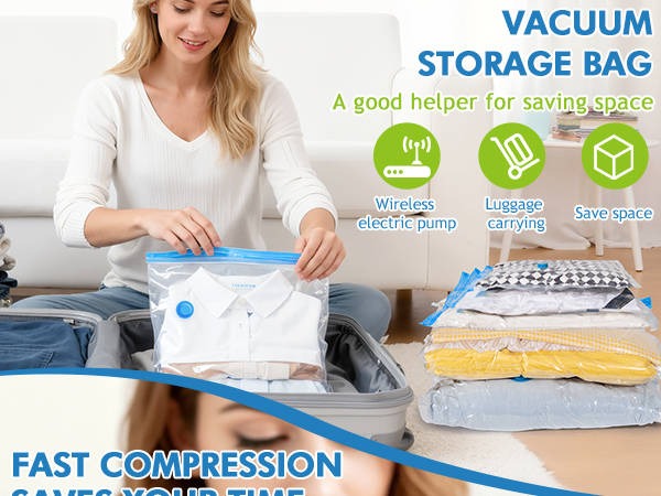 vacuum storage bags seal bedding clothing travel essentials pump
