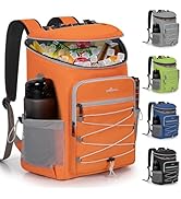 Cooler Backpack, Portable Insulated Leakproof Backpack for 33 Cans (330ml), Lightweight Insulated...