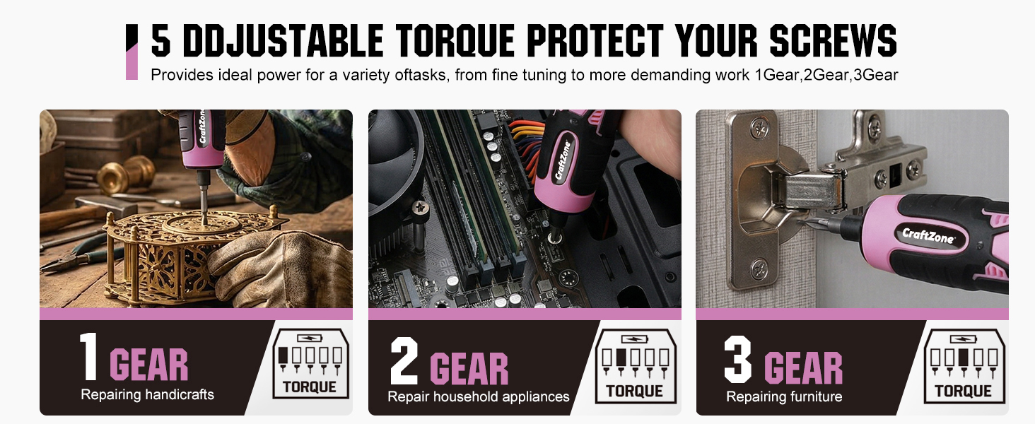 Electric Screwdriver Cordless Set