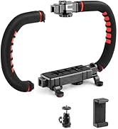 Zeadio Camera Smartphone Stabilizer, Handle Grip Handheld Video Rig, Compatibility with All Camer...