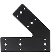 YEWTUTIS 4 PCS Heavy Duty 45 Degree Angle Flat Plate Brackets, 10
