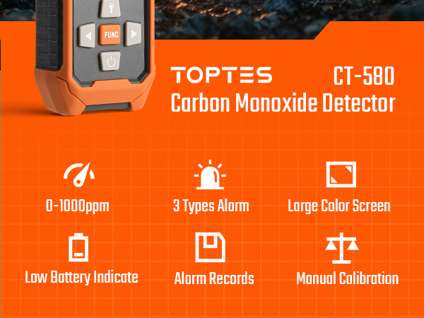 carbon monoxide detectors portable for travel camping battery powered meter alarm low level home