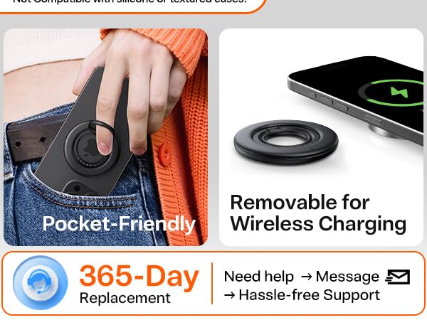 magnetic phone grip ring holder kickstand lightweight