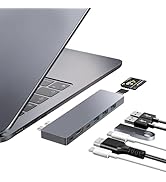 ZanBix USB C Hub,8 in 2 USB Adapter for MacBook Pro Air,Thunderbolt 4 Dock 100W PD, 40Gbps, 4K HD...