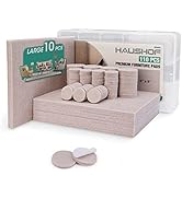 HAUSHOF 110 Pieces Felt Furniture Pads - Include 10 PCS 8"x6" Felt Sheets, Premium Self Adhesive ...