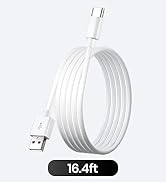 16.4FT/5M USB to USB C Long Cable, Type C Power Cord for Home Security Cameras, Power Charging an...