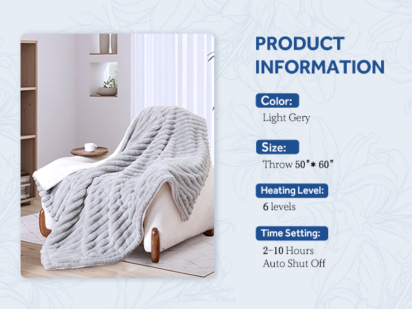 electric blanket throw