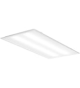 Lithonia Lighting GTX 2x4 LED Flat Panel Light, 2 ft. x 4 ft. LED Light Panel, Ceiling Lighting F...
