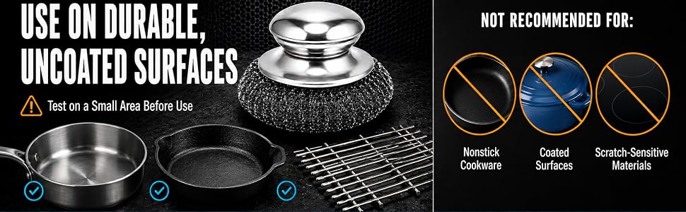 7. use on durable uncoated surfaces