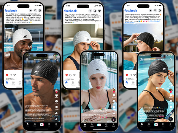 A swim cap that is very popular among swimmers and swimming coaches