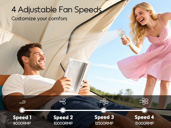 rechargeable personal fan water misting fan portable fan for camping handheld mini fan