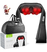 cotsoco Shiatsu Back Neck and Shoulder Massager with Heat,Deep Tissue 3D Kneading Pillow, Electri...