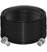 BNC Jumper Cable RG58 TUOLNK BNC Male to BNC Female Bulkhead Low Loss 50 ohm CB Radio Coax Cable ...