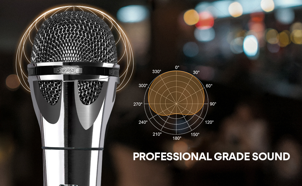 microphone for singing, wired microphone, dynamic microphone, mic, singing microphone