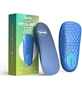 Welnove Memory Foam Heel Insert,Plantar Fasciitis Insoles for Heel Pain - Shock Absorption &amp; Extr...