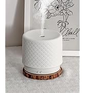 Onaboviva Essential Oil Diffuser, 280ml Ceramic Aromatherapy Diffuser with Ultrasonic Cool Mist H...