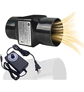 ACEDUROBLA 2 inch Inline Duct Fan, 2'' 22 CFM Ventilation System High Efficiency Exhaust Air Fan ...
