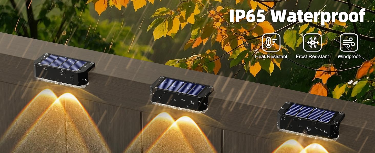 solar fence lights